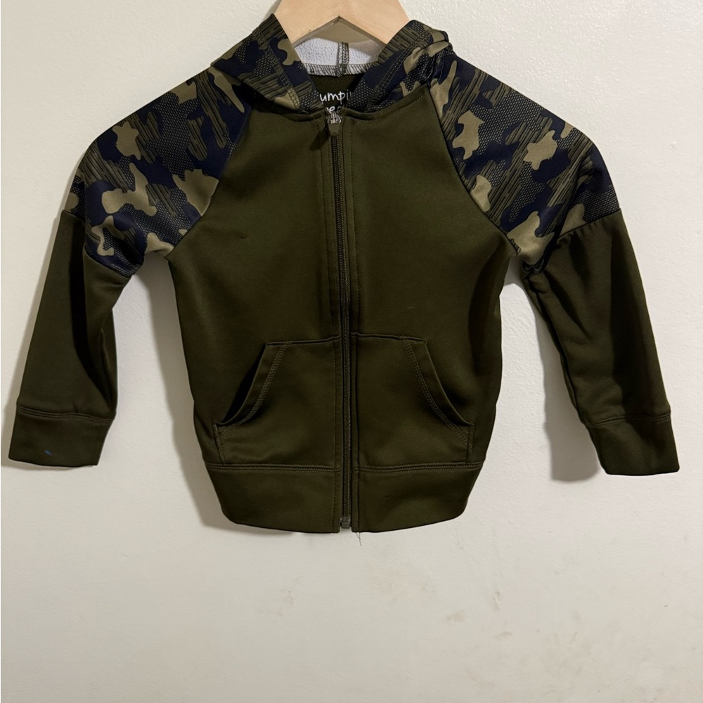 Jumping Beans Green Camouflage Hoodie